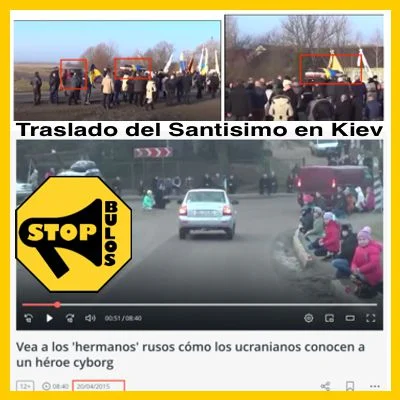Traslado del Santísimo Sacramento en Kiev.