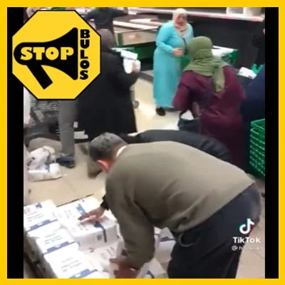 Compras compulsivas y desabastecimiento en los supermercados.