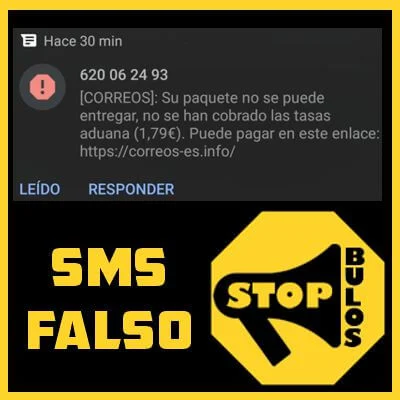 Falso SMS de Correos