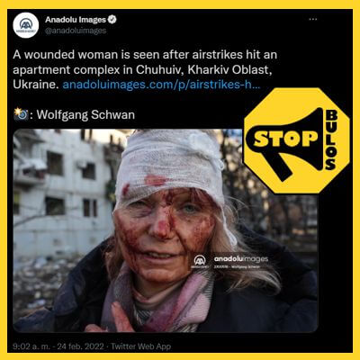Bulo Mujer Ucraniana herida