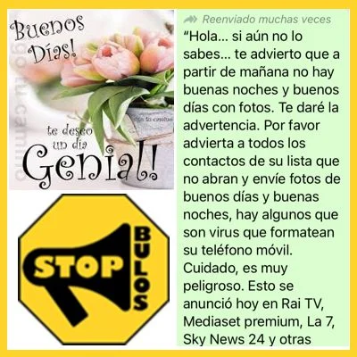 Virus en fotos de Buenos Dias.
