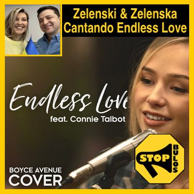 Zelenski y Olena Zelenska cantando ‘Endless Love’