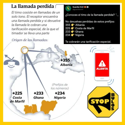 Estafa de la llamada perdida
