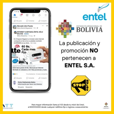 América Latina. – Bolivia  – Estafa Entel