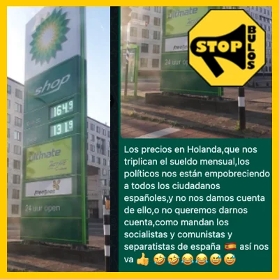 Precio de la gasolina en Holanda donde nos triplican el Sueldo.￼