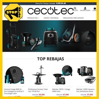 WEB Falsa / Cecotec-sale.shop￼