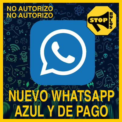 WhatsApp Azul y de pago