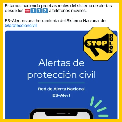 Nuevo sistema de Alertas en tu móvil.  ES-Alert