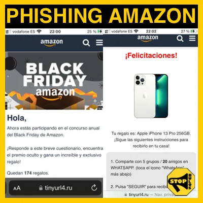 Phishing Black Friday Amazon