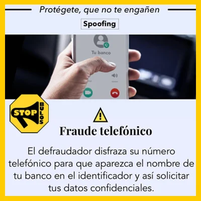 Spoofing -Llamada Simulando ser  Banco.