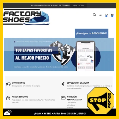 WEB Falsa / FactoryShoes.com