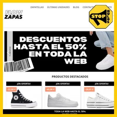 WEB Falsa / Flow Zapas
