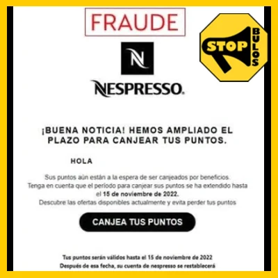 Phishing Nespresso