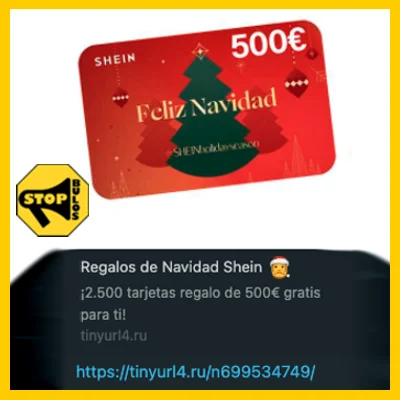 Shein regala por navidad tarjetas de 500€.