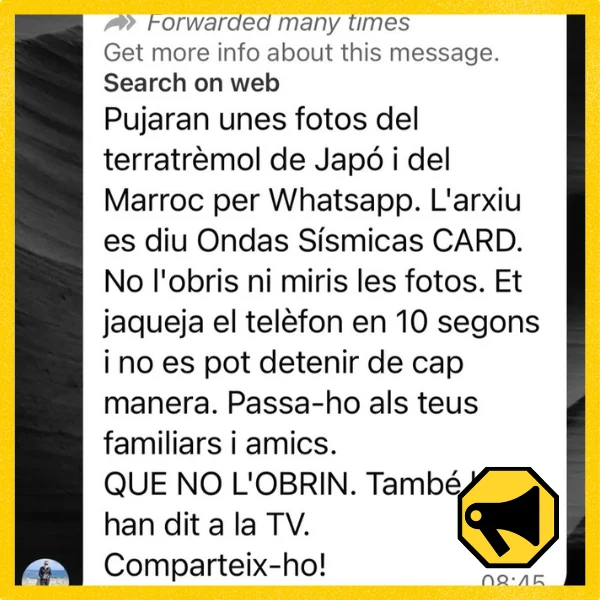 «Ondas Sísmicas CARD»: la falsa alerta sobre fotos de Japón